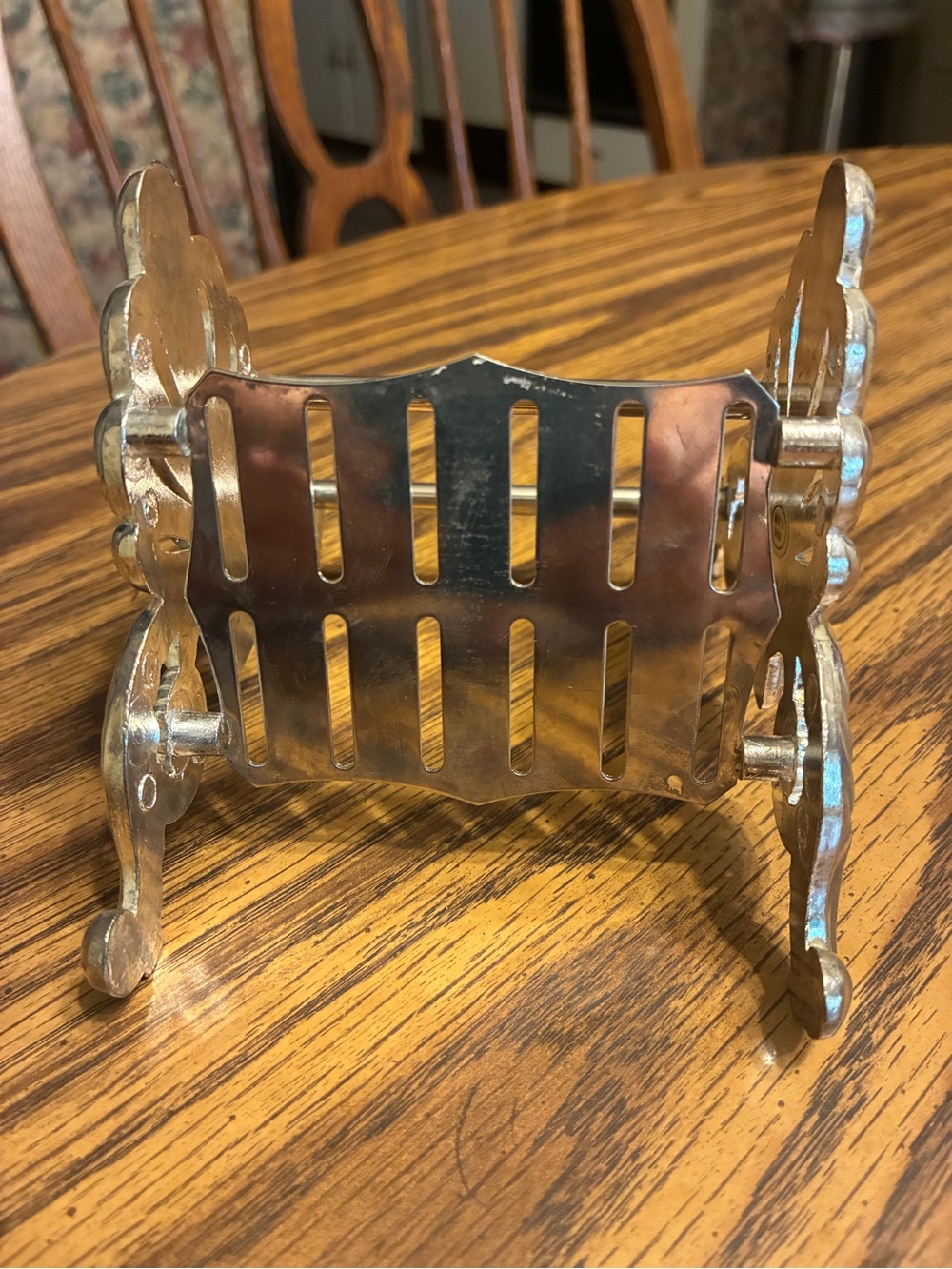 Vintage Silver Plate Knife Rest Caddy | Ornate Victorian Knife Holder | - Picture 2 of 6